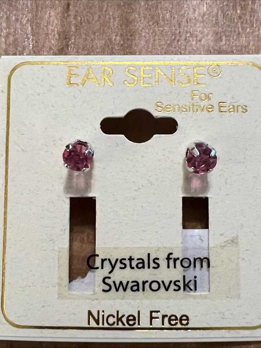3/$18 Pink Swarovski Crystal Stud Earrings - Nickel Free Lot 1025